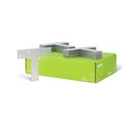 Alberts 848194 Platine d'assemblage | en forme de T | galvanisée Sendzimir | 140 x 110 x 30 mm | kit de 25
