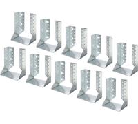 Alberts 848330 Sabot de poutre, type B, pack artisanal, galvanisé sendzimir, 120 x 160 mm, set de 10 pièces