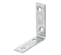 Alberts 848606 Equerre de chaise, galvanisée sendzimir, 50 x 50 x 15 mm, jeu de 120 pièces