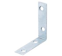 Alberts 848651 Equerre de chaise, galvanisée sendzimir, 60 x 60 x 16 mm, jeu de 80 pièces