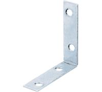 Alberts 848668 Equerre de chaise, galvanisée sendzimir, 75 x 75 x 16 mm, 80 pièces