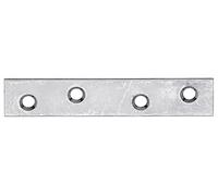 Alberts 848712 Platine d'assemblage | étroite | galvanisé Sendzimir | 80 x 15 mm | kit de 40