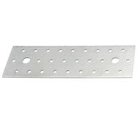 Alberts 48 x plaques perforées 200 x 60 mm - galvanisé sendzimir avec revêtement duplex, acier brut