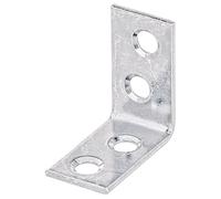 Alberts 849429 Equerre de chaise, galvanisée sendzimir, 25 x 25 x 14 mm, set de 500 pièces