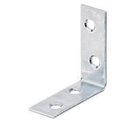 Alberts 849436 Equerre de chaise, galvanisée sendzimir, 40 x 40 x 15 mm, set de 500 pièces