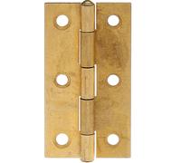 Alberts 850029 Charnière, carrée, laiton, 64 x 64 mm, lot de 20