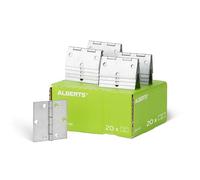 Alberts 850272 Charnière | carrée | galvanisée, en jaune | 64 x 64 mm | kit de 20