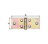 Alberts 850753 Chemin de table - Avec broche en acier inoxydable rivetée - Galvanisé par sendzimir - 44 x 200 mm