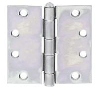 Alberts 851538 Charnière, large, galvanisée sendzimir, 100 x 102 mm, set de 20 pièces