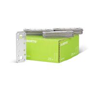 Raccords plats Alberts | Acier inoxydable | 96 x 35 mm | Set de 25 pièces