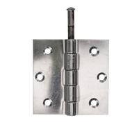 Alberts 851972 Charnière, carrée, acier inoxydable, 76 x 76 mm 24 pièces