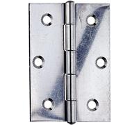 Alberts 851996 Charnière, demi-largeur, acier inoxydable, 80 x 58 mm, 20 pièces