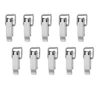 Alberts 852108 : Fermeture pour caisses, sans loquet, en acier inoxydable, 94 x 20 mm, lot de 10