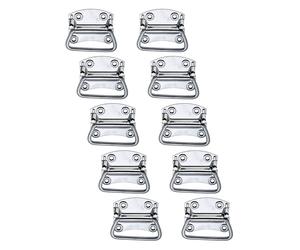 Alberts 852153 Poignée de caisse, acier inoxydable, 92 x 80 mm, lot de 10