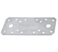Alberts 50x raccords plats raccords d'angle 133x55x2 0 mm acier inoxydable solide raccord perforé pour assemblages de bois