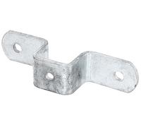 Alberts 855796 Collier de fixation pour poteaux universels | galvanisé à chaud | pour poteaux 30 x 30 mm | kit de 10