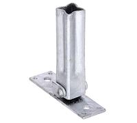 Alberts 855802 Support de main-courante pour poteau universel | réglable de: 45 - 90° | galvanisé à chaud | largeur 104 mm | profondeur 30 mm | kit de 10
