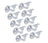 Alberts 855956 Support de main courante, à fixer au mur, appui réglable, à visser, appui droit, galvanisé, lot de 10