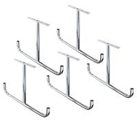 Alberts 856045 Crochet de plafond, en forme de T, coudé, électro-galvanisé bleu, largeur totale 430 mm, hauteur totale 295 mm, set de 5 pièces