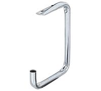 Alberts 856106 Crochet de plafond | coudé | galvanisé, en bleu | hauteur totale 160 mm | profondeur du crochet 110 mm | diamètre Ø12 mm | kit de 5