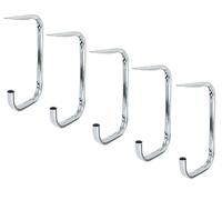 Alberts 856113 Crochet de plafond | coudé | galvanisé, en bleu | hauteur totale 255 mm | profondeur du crochet 150 mm | diamètre Ø18 mm | kit de 5
