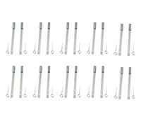 Alberts 857110 Sécurité pour caillebotis, galvanisé, fer plat 20 x 2,5 mm, longueur 300 mm, set de 10 pièces