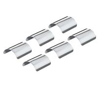 Alberts 858513 Capuchon pour poteaux en bois arrondis | acier inoxydable | 90 x 90 mm | kit de 6