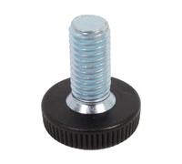 Alberts 859121 Vis de réglage pour bouchons filetés | pour le réglage de la hauteur des tubes ronds | en plastique, avec filetage en acier | longueur du filetage 20 mm | kit de 4