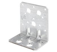Alberts 859220 Équerre d'assemblage renforcée avec nervure | galvanisée Sendzimir | 50 x 90 x 80 mm | kit de 50