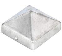 Alberts 859992 Capuchon de poteau pour poteaux en bois | forme haute | fonte d'aluminium | brut | 70 x 70 mm | kit de 10