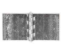Alberts 860240 Charnière, large, à souder, acier, brut, 80 x 160 mm, lot de 10