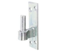 Alberts 860615 Gond sur platine | forme de type Allemagne du sud avec crochet DI ou DII | électro-galvanisé, passivé à couche épaisse | cote axe Ø16 mm | platine 133 x 40 mm | kit de 10