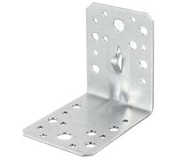 Alberts 861681 Raccord d'angle, avec moulure et griffe de fixation à enfoncer, galvanisé sendzimir, 90 x 90 x 65 mm, set de 25 pièces