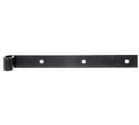 Alberts 862619 Paumelle de magasin | en différentes versions | noir | rouleau Ø14 mm | taille 300 x 30 mm | kit de 10