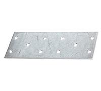 Gustav Alberts Plaque perforée EN 14545:2009-2 120x40mm Acier brut galvanisé sendzimir - 334451