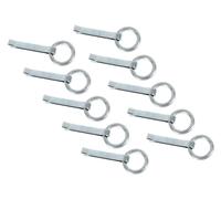 Alberts 863647 Anneau de fixation, électro-galvanisé bleu, à sceller, 170 mm x Ø65 mm, lot de 10