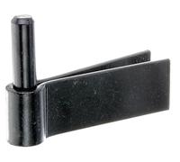 Alberts 863920 Gond à sceller | Crochet de scellement F | Laque noire à tremper | Dimension de la broche Ø16 mm | 105 x 40 mm | kit de 10