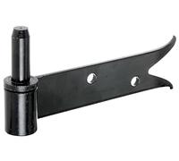 Alberts 864170 Paumelle à visser, noire, entraxe Ø 14 mm, longueur 171 mm, lot de 10