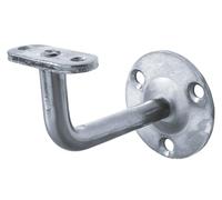 Alberts 865078 Support de main courante, à fixer au mur, appui non réglable, à visser, appui droit, galvanisé, lot de 10