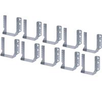 Alberts 865313 Sabot de poutre, type A, galvanisé sendzimir, 160 x 200 mm, set de 10 pièces