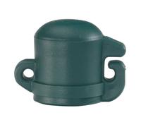Alberts 866365 Capuchon pour poteau universel, plastique, vert, pour poteau Ø 16 mm, set de 100 pièces