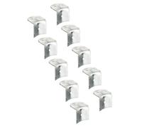 Alberts 867225 Ferrure pour traverse de clôture, galvanisée à chaud, pour poteaux et traverses de clôture demi-rondes de Ø 100 mm, 70 x 65 x 70 mm, lot de 10