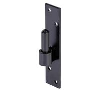 Alberts 867485 Gond sur platine | forme de type Allemagne du sud avec crochet DI ou DII | laque noire pour immersion | cote axe Ø16 mm | platine 180 x 40 mm | kit de 10