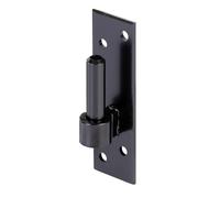 Alberts 867577 Gond sur platine | forme de type Allemagne du sud avec crochet DI ou DII | laque noire pour immersion | cote axe Ø14 mm | platine 130 x 40 mm | kit de 10