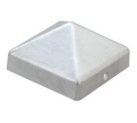 Alberts 867669 Capuchon de poteau pour poteaux en bois | forme haute | fonte d'aluminium | brut | 111 x 111 mm | kit de 10