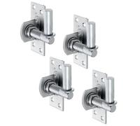 Alberts 868062 Gond à visser | réglable de 20 mm | acier inoxydable | cote axe Ø16 mm | platine 100 x 40 mm | kit de 4