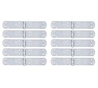 Alberts 869038 Bande pour caisses, avec goupille rivetée, acier inoxydable, 200 x 35 mm, set de 10 pièces