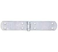 Alberts 869038 Charnière de malle | avec goupille rivetée | acier inoxydable | 200 x 35 mm | kit de 10