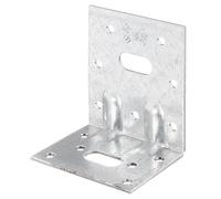 Alberts 869168 Équerre d'assemblage renforcée avec deux nervures | galvanisée Sendzimir | 50 x 77 x 64 mm | kit de 50