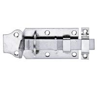 Alberts 869786 : Serrure de sécurité, droite, avec poignée plate et boucle fixée, en acier inoxydable, plaque de 100 x 45 mm, lot de 10